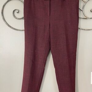 Ann Taylor Women's Burgundy Dress Trousers